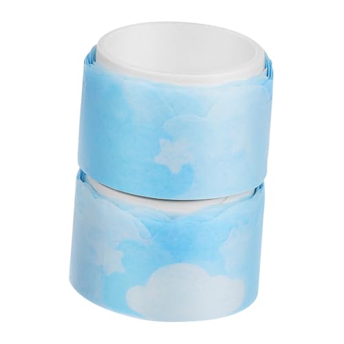 WOONEKY 2 Rollen Washi Tape Blaues Wolkenmuster Dekoratives Klebeband Scrapbook Zubehör Stark Haftend Einfach Abnehmbar Für DIY Basteln Geschenkverpackung Journal WOONEKY 2 Rollen Washi Tape Blaues Wolkenmuster Dekoratives Klebeband Scrapbook Zubehör Stark Haftend Einfach Abnehmbar Für DIY Basteln Geschenkverpackung Journal von WOONEKY