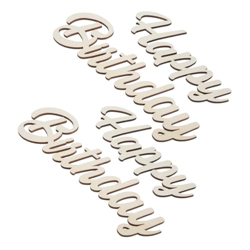 WOONEKY 2 Sätze Happy Birthday Holzschild Rustikale Geburtstagsdeko Hängende Holztafel für Partys Vielseitig für Familienfeiern Shower und Home Dekoration WOONEKY 2 Sätze Happy Birthday Holzschild Rustikale Geburtstagsdeko Hängende Holztafel für Partys Vielseitig für Familienfeiern Shower und Home Dekoration von WOONEKY