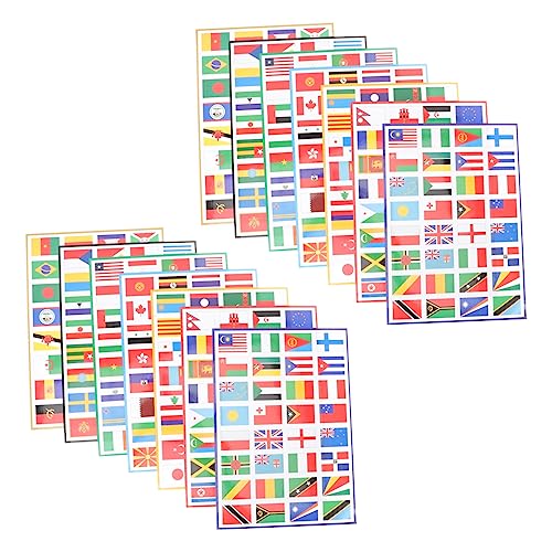 WOONEKY 2 Sätze Weltflaggen Aufkleber Kreative Fußball Sticker für Gesicht und Dekoration für Sportevents und Partys Abnehmbar und Hautfreundlich WOONEKY 2 Sätze Weltflaggen Aufkleber Kreative Fußball Sticker für Gesicht und Dekoration für Sportevents und Partys Abnehmbar und Hautfreundlich von WOONEKY