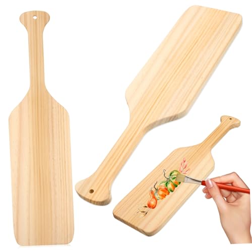 WOONEKY 2 Stk. Unbehandelte Holzpaddel aus Massivem Kiefernholz DIY Bastelset zum Bemalen und Dekorieren für Wanddeko Wohnzimmer Schlafzimmer WOONEKY 2 Stk. Unbehandelte Holzpaddel aus Massivem Kiefernholz DIY Bastelset zum Bemalen und Dekorieren für Wanddeko Wohnzimmer Schlafzimmer von WOONEKY