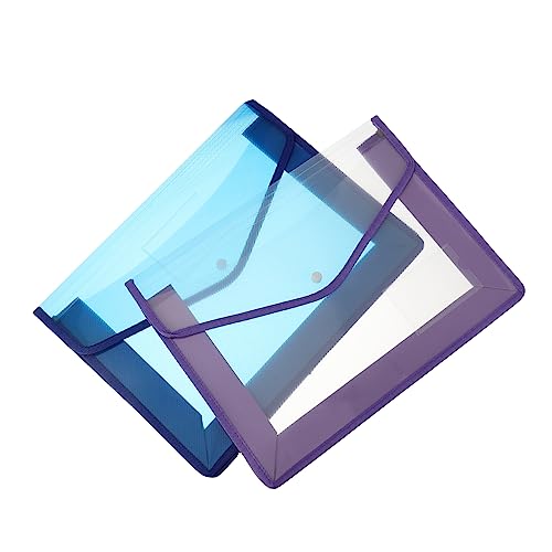 WOONEKY 2 Stück Dokumentenmappe mit Druckknopf Multifunktionale Aktenordner für Büro und Schule für Aufbewahrung von Unterlagen Reisepässen und Visitenkarten Zufällige Zufällige Farbe WOONEKY 2 Stück Dokumentenmappe mit Druckknopf Multifunktionale Aktenordner für Büro und Schule für Aufbewahrung von Unterlagen Reisepässen und Visitenkarten Zufällige Zufällige Farbe von WOONEKY