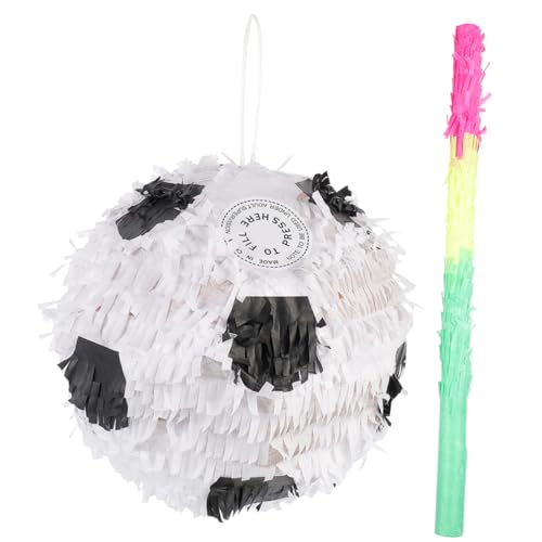 WOONEKY 2 Stück Fußball Pinata Teiliges mit Fußball Pinata und für Geburtstagsfeiern Sport Themen Partys Kindergeburtstage Deko für Drinnen und Draußen WOONEKY 2 Stück Fußball Pinata Teiliges mit Fußball Pinata und für Geburtstagsfeiern Sport Themen Partys Kindergeburtstage Deko für Drinnen und Draußen von WOONEKY