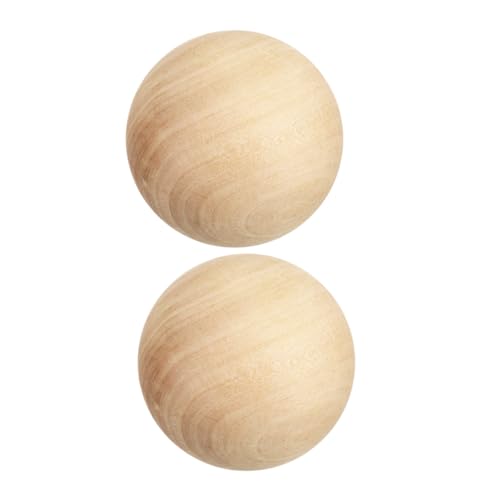 WOONEKY 2 Stück Holzkugeln aus Massivem Naturbelassenem Holz Glatte Unbemalte Holz Kugeln für Bastelbedarf DIY Zubehör und Kreative Kunstprojekte WOONEKY 2 Stück Holzkugeln aus Massivem Naturbelassenem Holz Glatte Unbemalte Holz Kugeln für Bastelbedarf DIY Zubehör und Kreative Kunstprojekte von WOONEKY