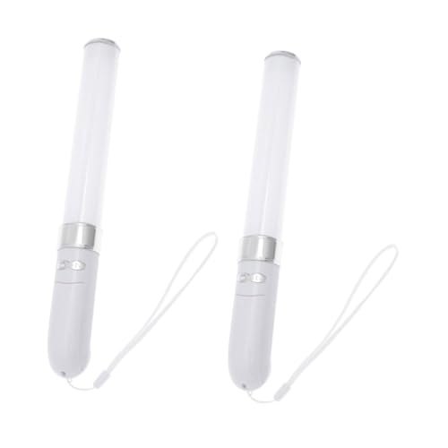 WOONEKY 2 Stück LED Glühstäbe Leuchtende Cheer Sticks für Partys Konzerte und Festivals Farben ohne Batterie für und Deko von WOONEKY