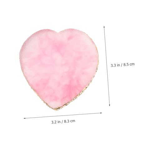 WOONEKY 2 Stück Maniküre Resin Nagelkunst Mischpalette Herzform Transparent für Nagellack Pigmente DIY Nageldesign Zubehör Nagelkünstler von WOONEKY