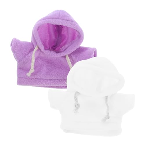 WOONEKY 2 Stück Niedliche Plüschbär Puppen Kleidung Teilig Kuscheliger Hoodie für Stofftiere und Puppen Ersatz Outfits Weiche Kapuzenpullover für Kleine Kuscheltiere und Plüschtiere WOONEKY 2 Stück Niedliche Plüschbär Puppen Kleidung Teilig Kuscheliger Hoodie für Stofftiere und Puppen Ersatz Outfits Weiche Kapuzenpullover für Kleine Kuscheltiere und Plüschtiere von WOONEKY