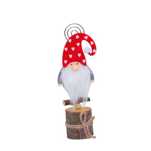 WOONEKY 2 Stück Teiliges Weihnachts Memo Halter mit Niedlichen No Face Puppen Stabile Tischkarten und Fotoclips Rutschfest Wiederverwendbar für Party Hochzeit Geburtstag und Festliche WOONEKY 2 Stück Teiliges Weihnachts Memo Halter mit Niedlichen No Face Puppen Stabile Tischkarten und Fotoclips Rutschfest Wiederverwendbar für Party Hochzeit Geburtstag und Festliche von WOONEKY