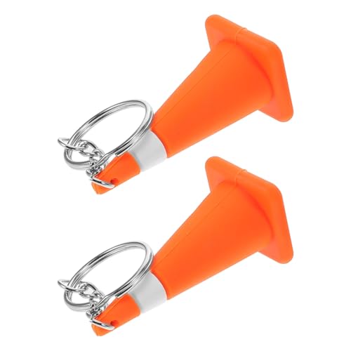 WOONEKY Mini-verkehrskegel-schlüsselanhänger Bauschlüssel Straßensperre Charm Stilvolles Partygeschenk Für Auto Dekoration Tasche Accessoire von WOONEKY
