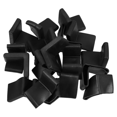 WOONEKY 20 Stück Förmige PVC Möbelbeine Schutzkappen rutschfeste Fußpads für Möbelrahmen und Stabiler Schutz für Möbel und Böden von WOONEKY
