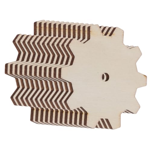 WOONEKY 20 Stück Holzscheiben Zahnräder Unbehandelte Holzrohlinge zum Bemalen DIY Basteln Holzreste Zubehör Langlebig für Kreative Dekoration WOONEKY 20 Stück Holzscheiben Zahnräder Unbehandelte Holzrohlinge zum Bemalen DIY Basteln Holzreste Zubehör Langlebig für Kreative Dekoration von WOONEKY