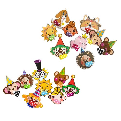 WOONEKY 20 Stück Kindergeburtstag Pfeifen Kreative Blasgeräusche Bunte Tierpfeifen für Partys Mitgebsel für Mädchen und Jungen von WOONEKY
