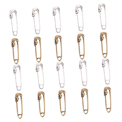 WOONEKY 20 Stück Teiliges DIY Schmuckzubehör mit Langlebigen Legierungs Skelettanhängern Retro Design Robust und Modisch für Kreative Schmuckherstellung und Individuelle Accessoires WOONEKY 20 Stück Teiliges DIY Schmuckzubehör mit Langlebigen Legierungs Skelettanhängern Retro Design Robust und Modisch für Kreative Schmuckherstellung und Individuelle Accessoires von WOONEKY