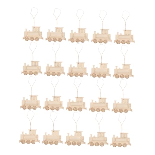 WOONEKY 20 Stück Teiliges Holzanhänger Zugform DIY Hängende Dekoration aus Langlebigem Holz Wiederverwendbar und Glatt für Tür Fenster und Partydekoration Khaki Farbton WOONEKY 20 Stück Teiliges Holzanhänger Zugform DIY Hängende Dekoration aus Langlebigem Holz Wiederverwendbar und Glatt für Tür Fenster und Partydekoration Khaki Farbton von WOONEKY
