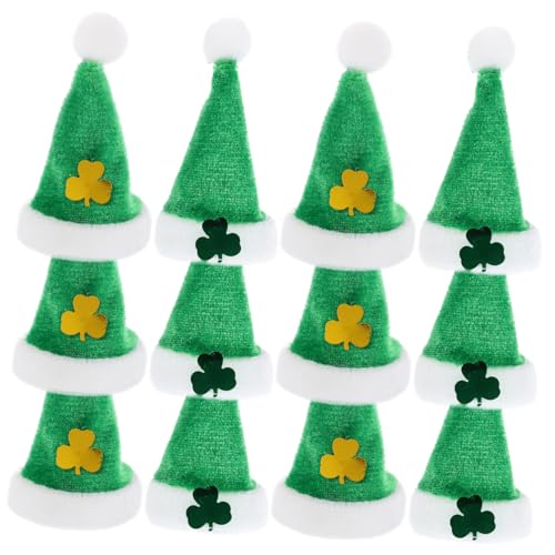WOONEKY 20 Stück Teiliges Miniatur Puppenhut aus Weichem Plüsch Farbintensive Kleine Mützen mit Patricks Day Kleeblatt DIY Bastelzubehör für Puppen und Kreative Dekorationen WOONEKY 20 Stück Teiliges Miniatur Puppenhut aus Weichem Plüsch Farbintensive Kleine Mützen mit Patricks Day Kleeblatt DIY Bastelzubehör für Puppen und Kreative Dekorationen von WOONEKY