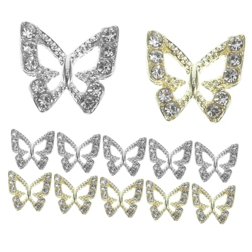 WOONEKY 20 Stück Teiliges Schmetterling Nail Charms Langlebige Strass Nagel Dekorationen für Damen und Mädchen für DIY Nail Art Weihnachten Hochzeiten Partys Salongebrauch WOONEKY 20 Stück Teiliges Schmetterling Nail Charms Langlebige Strass Nagel Dekorationen für Damen und Mädchen für DIY Nail Art Weihnachten Hochzeiten Partys Salongebrauch von WOONEKY