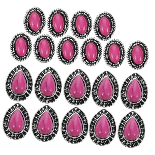 WOONEKY 20 Stück Teiliges Vintage Nagelcharms Retro Kunstharz Dekorationen für Diy Maniküre Türkis Nagelverzierungen Stilvolle Nagelaccessoires für Designs von WOONEKY