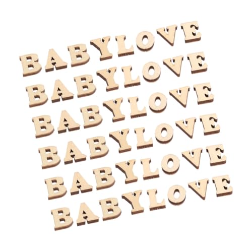 WOONEKY 200 Stück Holzbuchstaben zum Basteln Glatte Oberfläche Sichere DIY Holzfliesen für Kreative Alphabet Wanddeko und Pädagogische Bastelprojekte von WOONEKY