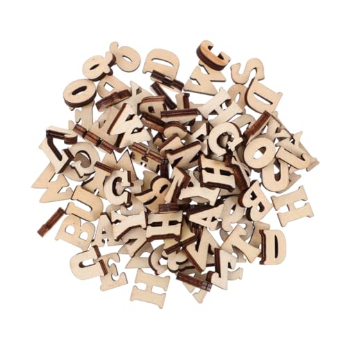 WOONEKY 200 Stück Teiliges Holzbuchstaben zum Basteln Naturbelassene Holzscheiben für DIY Dekoration Lernspielzeug für Kreative Handarbeit und Wandgestaltung für Vorschule und WOONEKY 200 Stück Teiliges Holzbuchstaben zum Basteln Naturbelassene Holzscheiben für DIY Dekoration Lernspielzeug für Kreative Handarbeit und Wandgestaltung für Vorschule und von WOONEKY