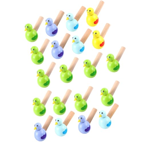 WOONEKY 20Stücke Holz Pfeife Entzückende Vogel Pfeife Musikinstrument für Kindergarten Farben Zufällig Sicher und Lustig für Jungen und Mädchen von WOONEKY