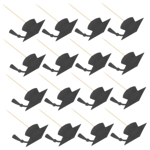 WOONEKY 24 Stück Graduation Cap Cupcake Topper Schwarz Tortendeko für Abschlussfeiern Vielseitig Einsetzbar für Schul und Persönliche Anlässe Einfach zu Verwenden für Fotos und Kreative WOONEKY 24 Stück Graduation Cap Cupcake Topper Schwarz Tortendeko für Abschlussfeiern Vielseitig Einsetzbar für Schul und Persönliche Anlässe Einfach zu Verwenden für Fotos und Kreative von WOONEKY