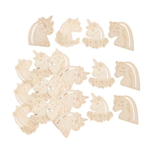 WOONEKY 24 Stück Handgezeichnete Doodle Holzspäne, Holzornamente Zum Basteln, Unbehandelte Holzspäne, Holzscheiben In Einhornform, Holz Graffiti Material, Blanke Holzscheiben, DIY Party WOONEKY 24 Stück Handgezeichnete Doodle Holzspäne, Holzornamente Zum Basteln, Unbehandelte Holzspäne, Holzscheiben In Einhornform, Holz Graffiti Material, Blanke Holzscheiben, DIY Party von WOONEKY