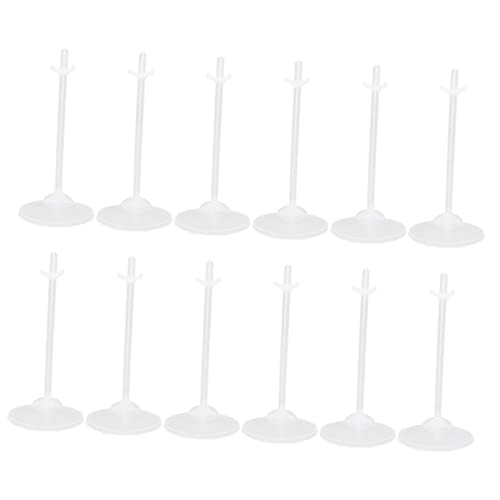 WOONEKY 24stücke Teiliges Transparenter Puppenständer Für Kleine Figuren Stabiler Und Sicherer Doll Display Holder Für Präsentieren Von Puppen Geschäften Hause von WOONEKY