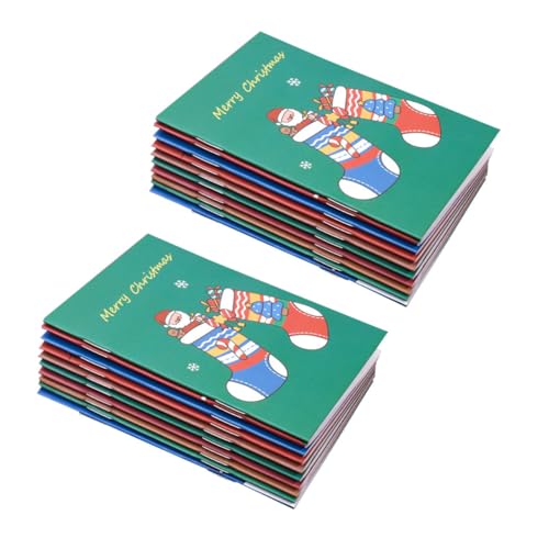 WOONEKY 24 Stück Teiliges Weihnachts Notizbuch Weichgepolstert mit Cartoon Motiven Kompakte Kleine Weihnachts Notizblöcke für Schule Büro Praktische Geschenke für Schüler WOONEKY 24 Stück Teiliges Weihnachts Notizbuch Weichgepolstert mit Cartoon Motiven Kompakte Kleine Weihnachts Notizblöcke für Schule Büro Praktische Geschenke für Schüler von WOONEKY