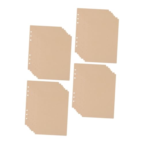 WOONEKY 240 Stück Nachfüllpapier Ringbuch Kraftpapier Blanko Nachfüllbare Lose für Notizbuch Planer Schule Büro Kreative Nutzung WOONEKY 240 Stück Nachfüllpapier Ringbuch Kraftpapier Blanko Nachfüllbare Lose für Notizbuch Planer Schule Büro Kreative Nutzung von WOONEKY
