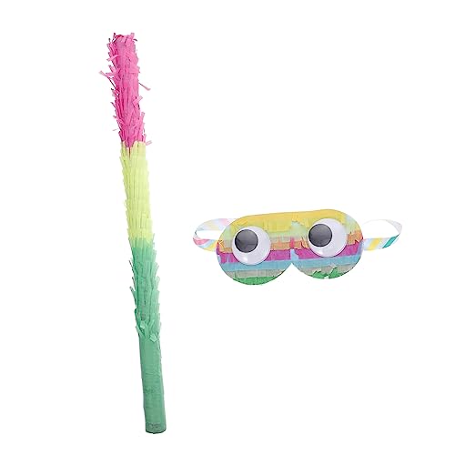 WOONEKY 2St Piñata pinata stab Pinata Stöcke für Kinder Haustier-Party-Fiesta Babyspielzeug aus Holz Spielzeuge einfach zu Pinata-Sticks für Geburtstagsfeier Karton Augenbinde Partybedarf von WOONEKY