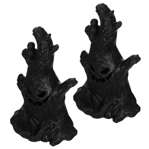 WOONEKY 2stücke Geisterbaum-Dekoration Für Halloween Leuchtender Baum Mit Einfachem Lichtschaltermechanismus Geeignet Für Innen Und Außenbereich Party-Requisiten Für Herbstfest Und von WOONEKY