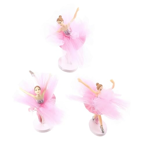WOONEKY 3 Sätze Ballerina Mädchen Cupcake Toppers mit Tüllrock Leichte Tortendeko Realistische Ballettfigur Cake Ornament Stabile Basis für Geburtstagstorte und Partydekoration WOONEKY 3 Sätze Ballerina Mädchen Cupcake Toppers mit Tüllrock Leichte Tortendeko Realistische Ballettfigur Cake Ornament Stabile Basis für Geburtstagstorte und Partydekoration von WOONEKY
