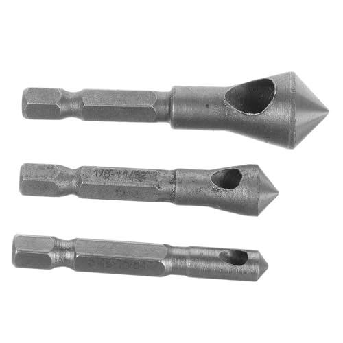 WOONEKY 3 Stück Cobalt Stahl Entgrater Set Teilig Hochhärte Senkwerkzeug für Kunststoff Kupfer Aluminium PVC Platten Entgratwerkzeug für Bohrmaschinen Tischgerät Geeignet WOONEKY 3 Stück Cobalt Stahl Entgrater Set Teilig Hochhärte Senkwerkzeug für Kunststoff Kupfer Aluminium PVC Platten Entgratwerkzeug für Bohrmaschinen Tischgerät Geeignet von WOONEKY
