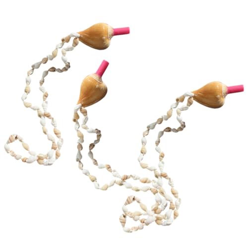 WOONEKY 3 Stück Conch Windspiele für Lustige Pfeifen für Geburtstagsfeiern Weihnachten und Outdoor Aktivitäten Robuste Bauweise Fördert die Lungenkapazität als Mitgebsel Zufällige Farbe von WOONEKY