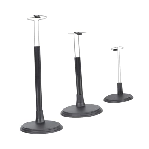 WOONEKY 3 Stück DREI Puppenständer Höhenverstellbarer Doll Support Frame für Haushalts Puppen Stabiler Stand für Figuren zur Präsentation und Aufbewahrung von WOONEKY