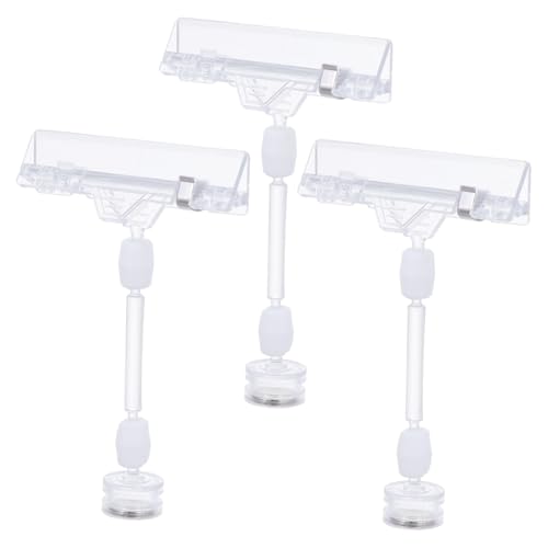 WOONEKY 3 Stück Preisclip für Supermarkt Preisschilder Transparente Starke Magnetklammern Praktisch Leicht Vielseitig für Werbe und Informationsanzeigen Einfache Handhabung Langlebig und WOONEKY 3 Stück Preisclip für Supermarkt Preisschilder Transparente Starke Magnetklammern Praktisch Leicht Vielseitig für Werbe und Informationsanzeigen Einfache Handhabung Langlebig und von WOONEKY