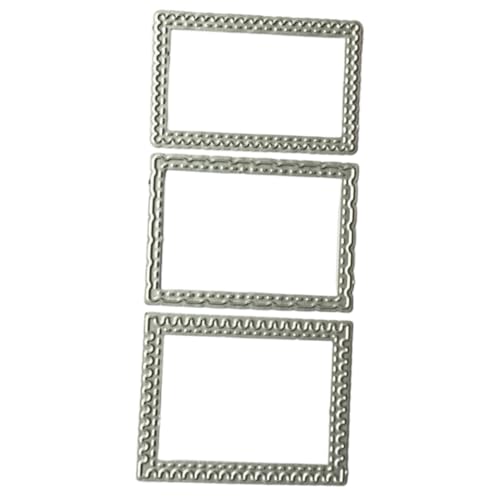 WOONEKY 3 Stück Teiliges Stanzschablonen aus Robustem Karbonstahl Glatte Oberfläche für Komfortables DIY Kartengestalten Präzise Briefmarken Motiv Stanzformen für Scrapbooking und von WOONEKY