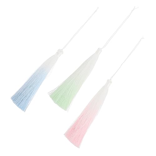 WOONEKY 3 Stück Zarte Diy Quasten mit Farbverlauf für Lesezeichen und Handgefertigte Anhänger Elegante Bastelquasten Rosa Grün und Himmelblau Vielseitige Dekoration für Diy Projekte WOONEKY 3 Stück Zarte Diy Quasten mit Farbverlauf für Lesezeichen und Handgefertigte Anhänger Elegante Bastelquasten Rosa Grün und Himmelblau Vielseitige Dekoration für Diy Projekte von WOONEKY