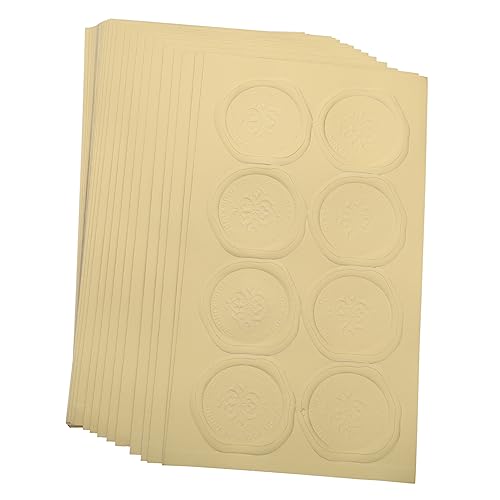 WOONEKY 30 Blatt Selbstklebende Wachssiegel Aufkleber aus PVC Goldene Siegelsticker für Umschläge Geschenkverpackung Hochzeitseinladungen und Bastelprojekte Starke Haftung WOONEKY 30 Blatt Selbstklebende Wachssiegel Aufkleber aus PVC Goldene Siegelsticker für Umschläge Geschenkverpackung Hochzeitseinladungen und Bastelprojekte Starke Haftung von WOONEKY