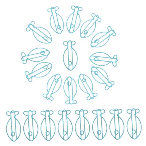 WOONEKY 30 Stück Fischförmige Büroklammern Kreative und Dekorative Metallclips für Charmante Organisation von Dokumenten für Bürobedarf und Studenten WOONEKY 30 Stück Fischförmige Büroklammern Kreative und Dekorative Metallclips für Charmante Organisation von Dokumenten für Bürobedarf und Studenten von WOONEKY