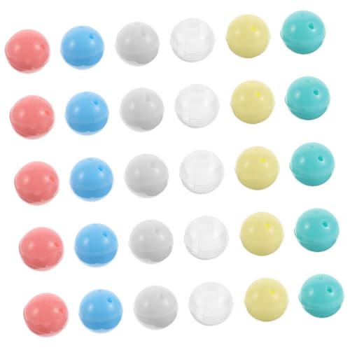 WOONEKY 30 Stück Mini Füllbare Kugeln für Verkaufsautomaten Bunte Runde Klare Kunststoffkapseln Wiederverwendbare Spielzeugkapseln für DIY Basteln Partypreise Überraschungen WOONEKY 30 Stück Mini Füllbare Kugeln für Verkaufsautomaten Bunte Runde Klare Kunststoffkapseln Wiederverwendbare Spielzeugkapseln für DIY Basteln Partypreise Überraschungen von WOONEKY