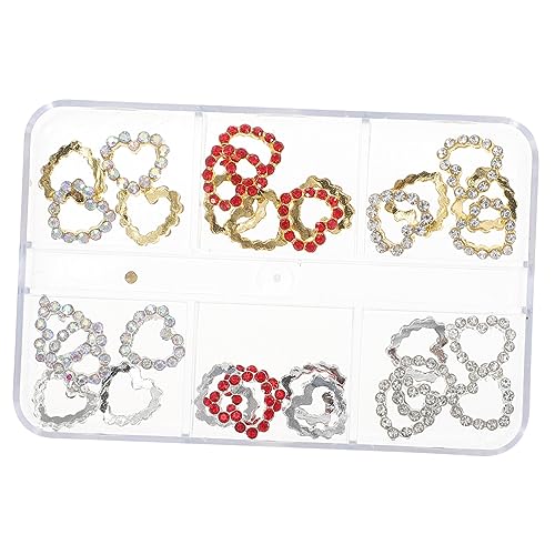 WOONEKY 30 Stück Nageldekoration, Nagelherz, Nailart Strasssteine, Nagelkunstzubehör, Nageljuwelen, Acryl Nagel Charms, Strasssteine Für Nägel, Charms Für Nageldesign, Nailart Charm, WOONEKY 30 Stück Nageldekoration, Nagelherz, Nailart Strasssteine, Nagelkunstzubehör, Nageljuwelen, Acryl Nagel Charms, Strasssteine Für Nägel, Charms Für Nageldesign, Nailart Charm, von WOONEKY