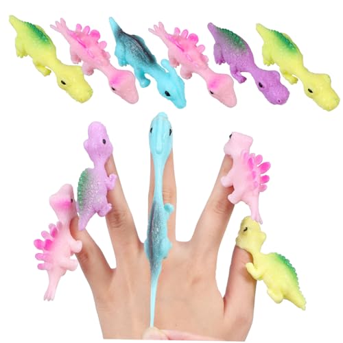WOONEKY 30 Stück Teiliges Elastische Dinosaurier Finger Spielzeuge aus Robustem Kunststoff Bunte Mini Figuren mit Schleuderfunktion Langlebig Mitgebsel für Kinderpartys und Dinosaurier WOONEKY 30 Stück Teiliges Elastische Dinosaurier Finger Spielzeuge aus Robustem Kunststoff Bunte Mini Figuren mit Schleuderfunktion Langlebig Mitgebsel für Kinderpartys und Dinosaurier von WOONEKY