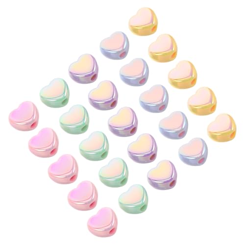 WOONEKY 30 Stück Teiliges Herzförmige Acrylperlen Mixfarben für Schmuckherstellung DIY Armbänder Halsketten Handyketten Bastelzubehör Valentinstag Geschenke WOONEKY 30 Stück Teiliges Herzförmige Acrylperlen Mixfarben für Schmuckherstellung DIY Armbänder Halsketten Handyketten Bastelzubehör Valentinstag Geschenke von WOONEKY