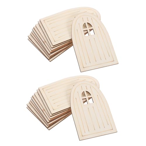 WOONEKY 30 Stück Teiliges Holz Unlackiert Miniatur Garten Türen DIY Basteln für Haus Büro Hochzeit Dekoration WOONEKY 30 Stück Teiliges Holz Unlackiert Miniatur Garten Türen DIY Basteln für Haus Büro Hochzeit Dekoration von WOONEKY