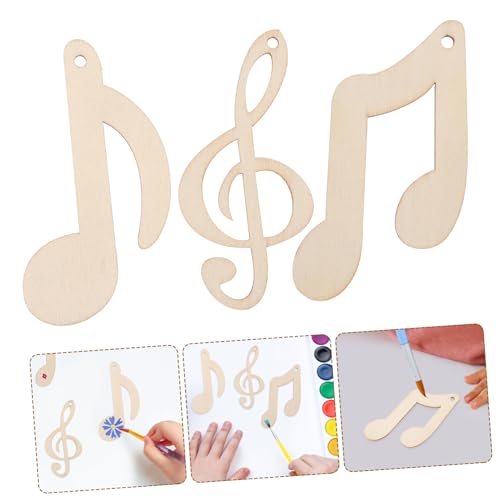 WOONEKY 30 Stück Teiliges Holzscheiben Musiknoten Naturbelassen Glatte Holzstücke DIY Bastelmaterial für Kinderhandwerk Schulbedarf Kreative Dekoration Streudeko Verzierungen WOONEKY 30 Stück Teiliges Holzscheiben Musiknoten Naturbelassen Glatte Holzstücke DIY Bastelmaterial für Kinderhandwerk Schulbedarf Kreative Dekoration Streudeko Verzierungen von WOONEKY