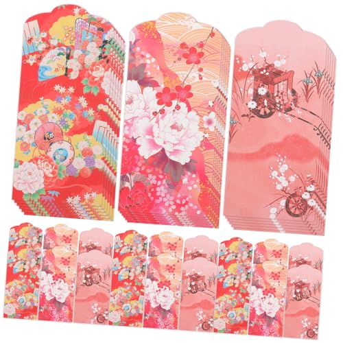 WOONEKY 30 Stück Teiliges Japanische Stil Rote Umschläge Glatte Oberfläche Festliche Geschenkumschläge für Hochzeit Party Frühlingsfest Dekoration und Geldgeschenke WOONEKY 30 Stück Teiliges Japanische Stil Rote Umschläge Glatte Oberfläche Festliche Geschenkumschläge für Hochzeit Party Frühlingsfest Dekoration und Geldgeschenke von WOONEKY