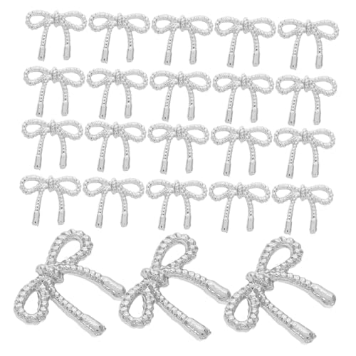 WOONEKY 30 Stück Teiliges Silberne Bowknot Nail Charms aus Langlebiger Legierung Hollow Design Glänzende Nagelverzierung für Damen und Mädchen Vielseitige Nail Art Dekoration WOONEKY 30 Stück Teiliges Silberne Bowknot Nail Charms aus Langlebiger Legierung Hollow Design Glänzende Nagelverzierung für Damen und Mädchen Vielseitige Nail Art Dekoration von WOONEKY