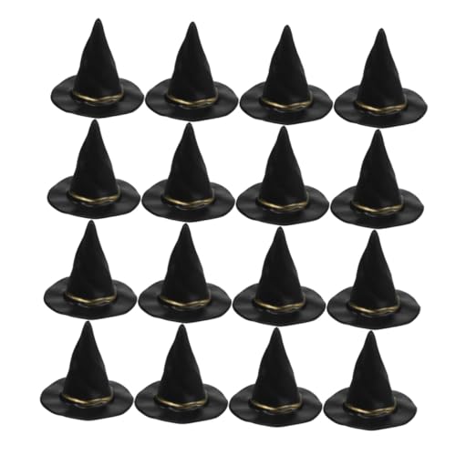 WOONEKY 36 Stück Teiliges Mini Hexenhüte Winzige Miniatur-hut-accessoires für DIY Bastelprojekte Puppenhausdekorationen Vielseitige Halloween Party Deko Kompakt und Kreativ für von WOONEKY