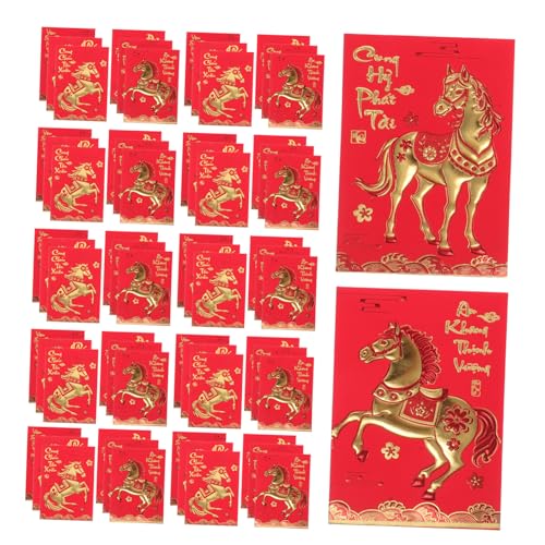 WOONEKY 360 Stück Jahr Des Pferdes Rote Umschläge Kreative Vietnamesische Neujahrs Hongbao Geldgeschenktüten Hochwertiges Papier Langlebiger Druck Für Hochzeit Geburtstagsfeier WOONEKY 360 Stück Jahr Des Pferdes Rote Umschläge Kreative Vietnamesische Neujahrs Hongbao Geldgeschenktüten Hochwertiges Papier Langlebiger Druck Für Hochzeit Geburtstagsfeier von WOONEKY