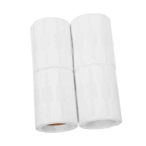 WOONEKY 4 Rollen Selbstklebende Preisaufkleber für Schmuck Weiße Blanko Etiketten Beschreibbare Preisschilder für Halsketten Ringe Armbänder Flexibel Anpassbar für Einzelhandel und WOONEKY 4 Rollen Selbstklebende Preisaufkleber für Schmuck Weiße Blanko Etiketten Beschreibbare Preisschilder für Halsketten Ringe Armbänder Flexibel Anpassbar für Einzelhandel und von WOONEKY